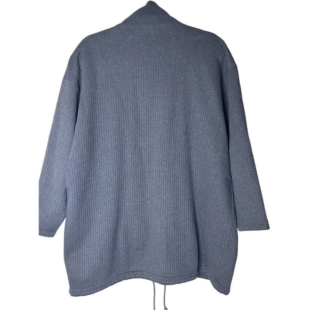 Polo Ralph Lauren Full Zip Ribbed Gray Cotton  Men’s Shacket Jacket Sz M - Picture 3 of 4
